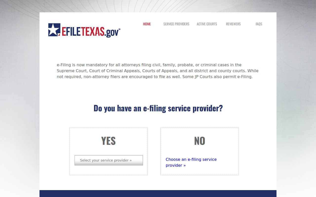 Borden County civil docket eFileTexas filing system