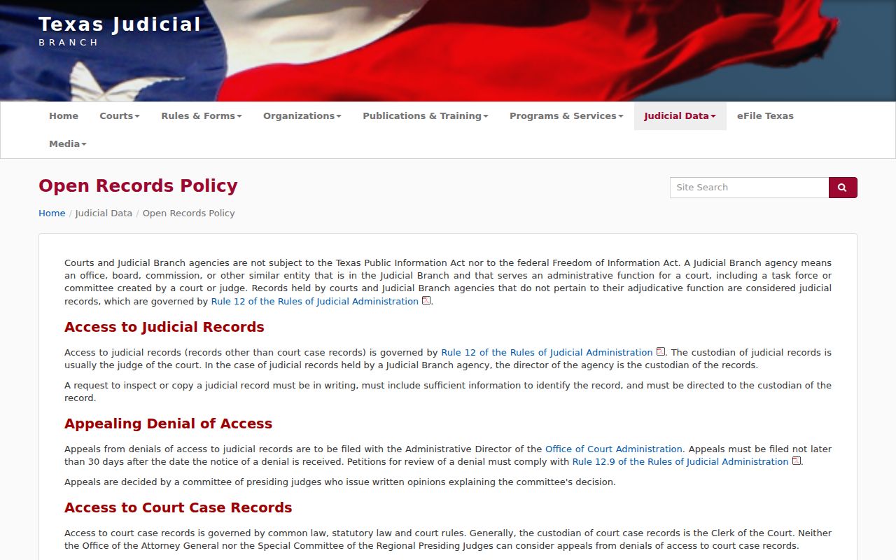 Borden County court records guidance on Texas judicial access